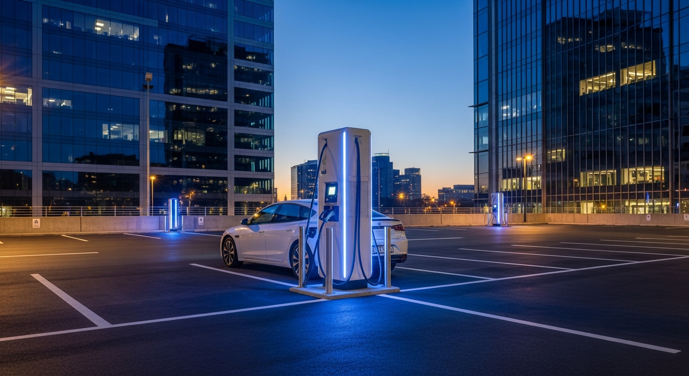 80-bay EV charging infrastructure for logistics hub